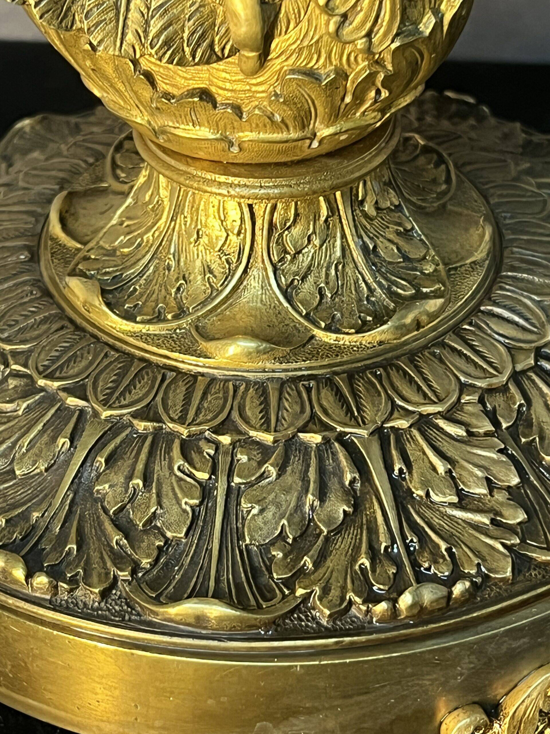 Très belle et ancienne coupe Empire DLG de Pierre-Philippe Thomire, décor de cygne