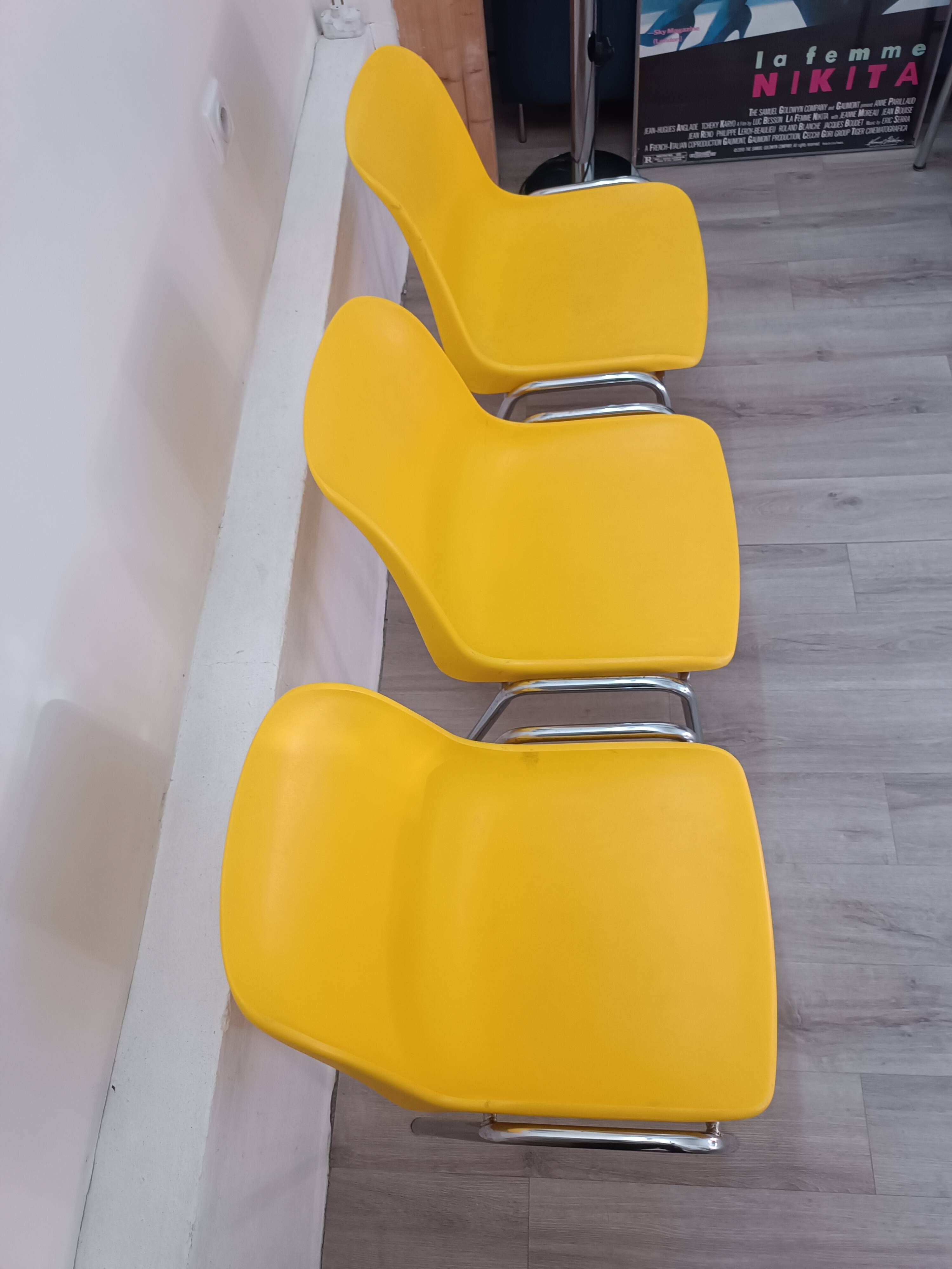 Original Hélène chair set by Bericoplast 1990s