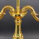 Bronze Bouillotte Lamp in Louis XVI Style with Two Lights "Lucien Gau"