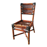 Vintage MacGuire chair in bamboo and canning