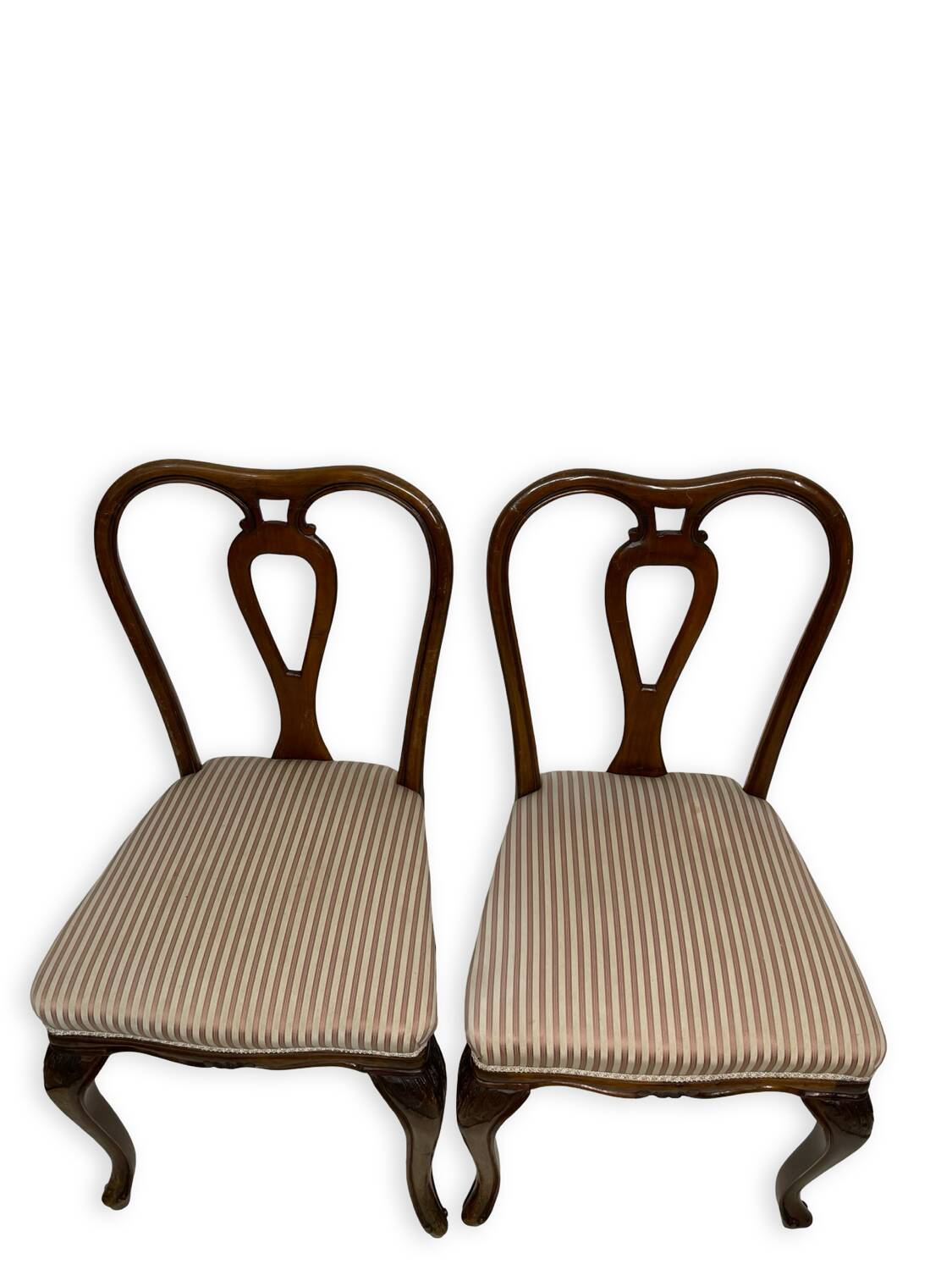 4 chaises de salle à manger en noyer, années 1950.