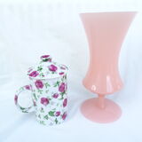 Pink opaline vase