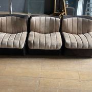 Set of 3 modular armchairs 70s vintage