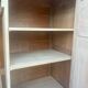 Large antique wardrobe in raw wood