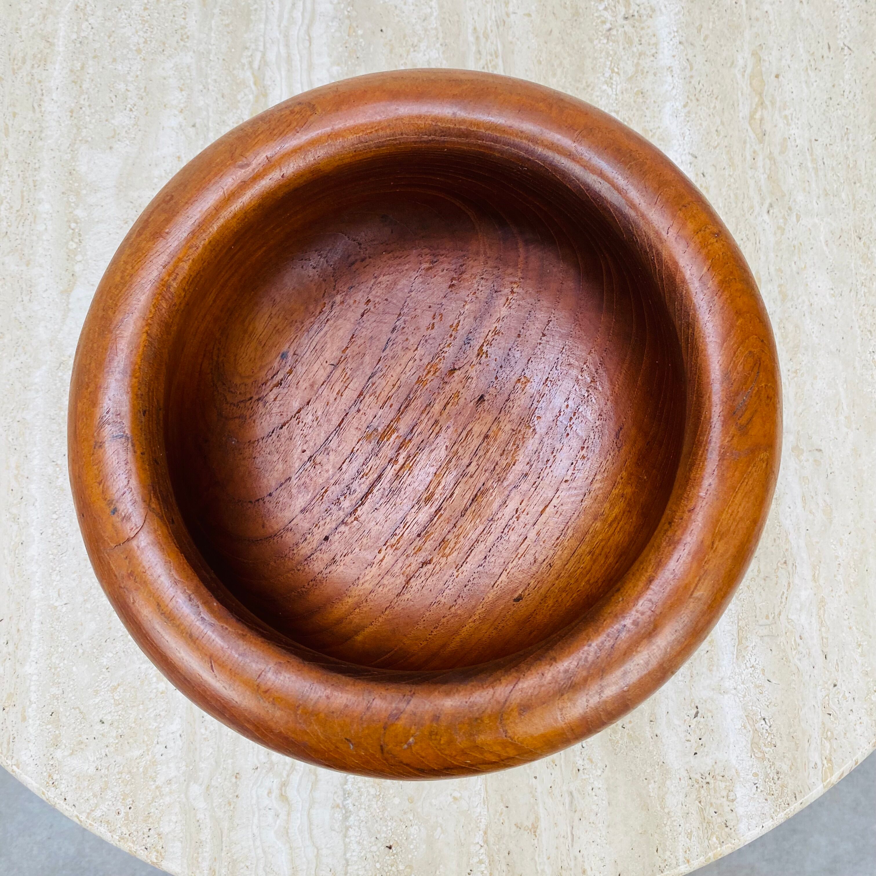 Danish Cup empty pocket Scandinavian style teak 60s