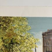 Lithograph signed by Michel Henry - The Île Saint Louis and Notre Dame