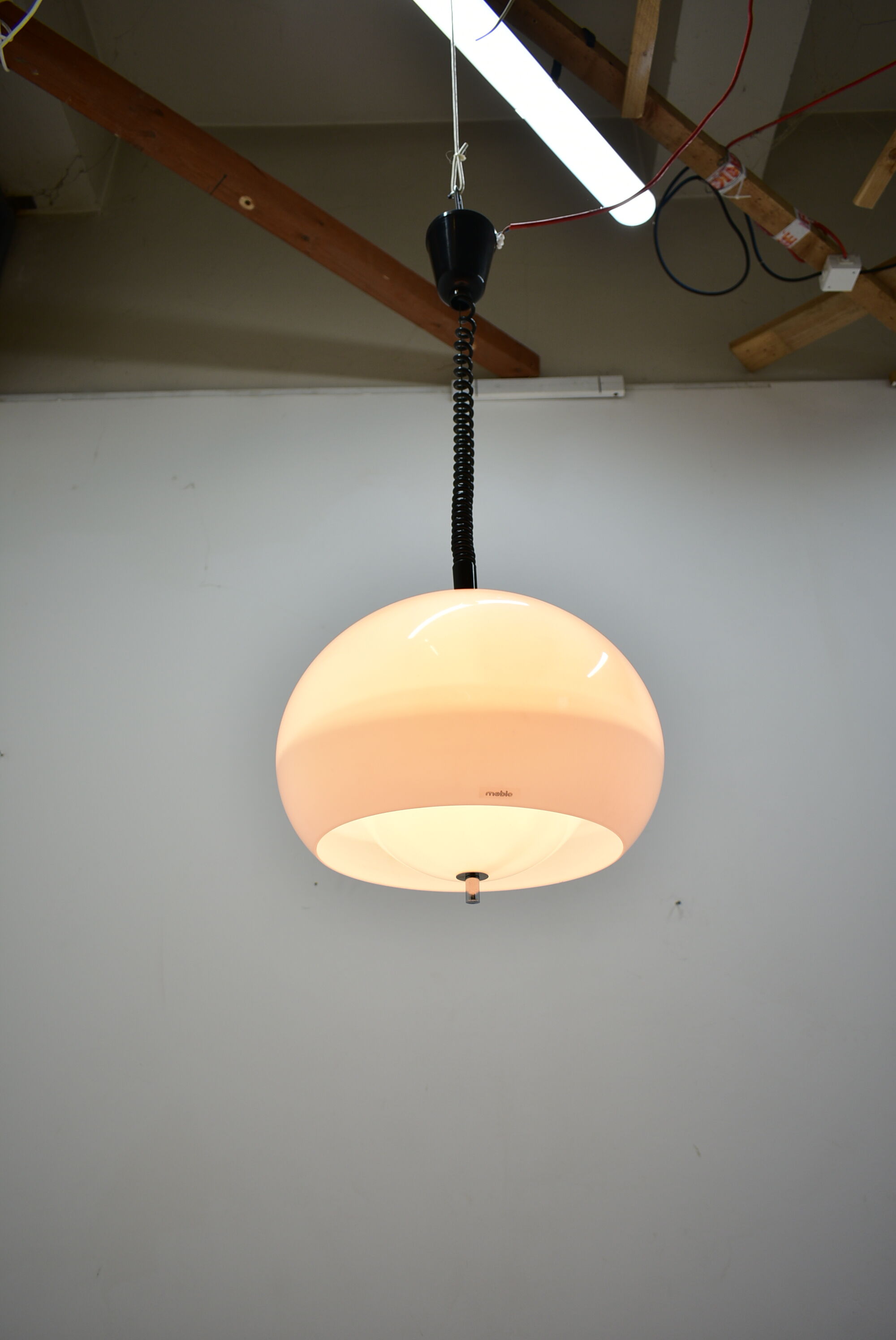 Midcentury Pendant Meblo, Design Harvey Guzzini, Italy, 1970s