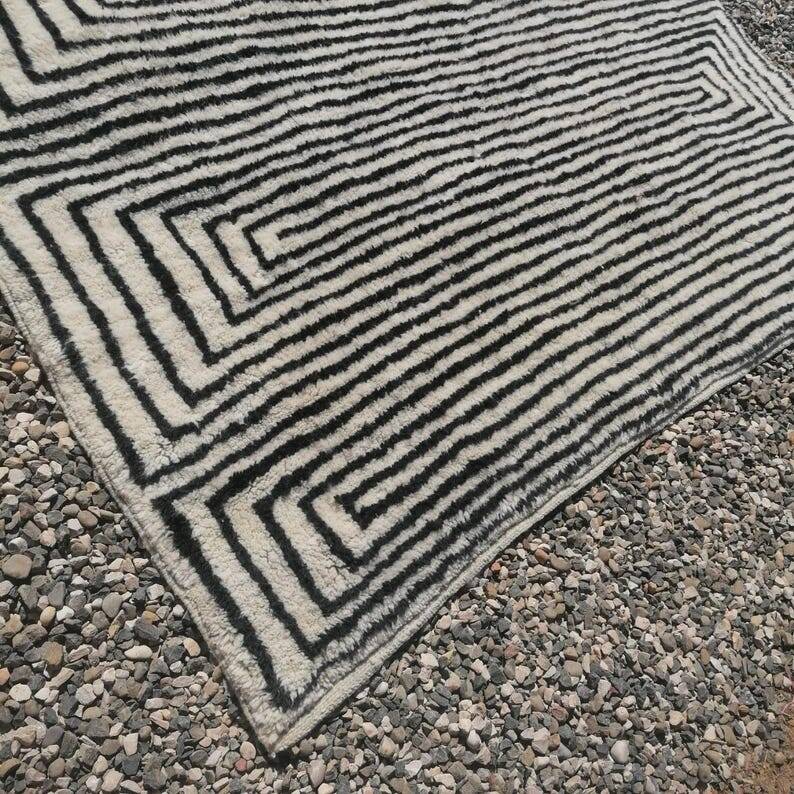 Beni Ourain wool rug 155/255cm