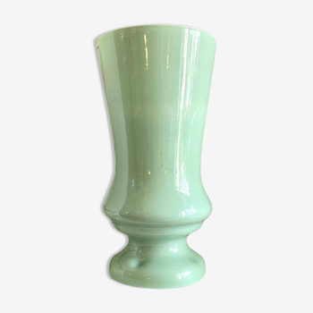 Water green opaline vase