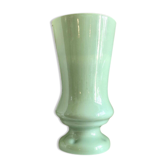 Water green opaline vase