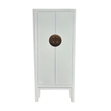 Imported cabinet from China – White lacquered wood and brass details