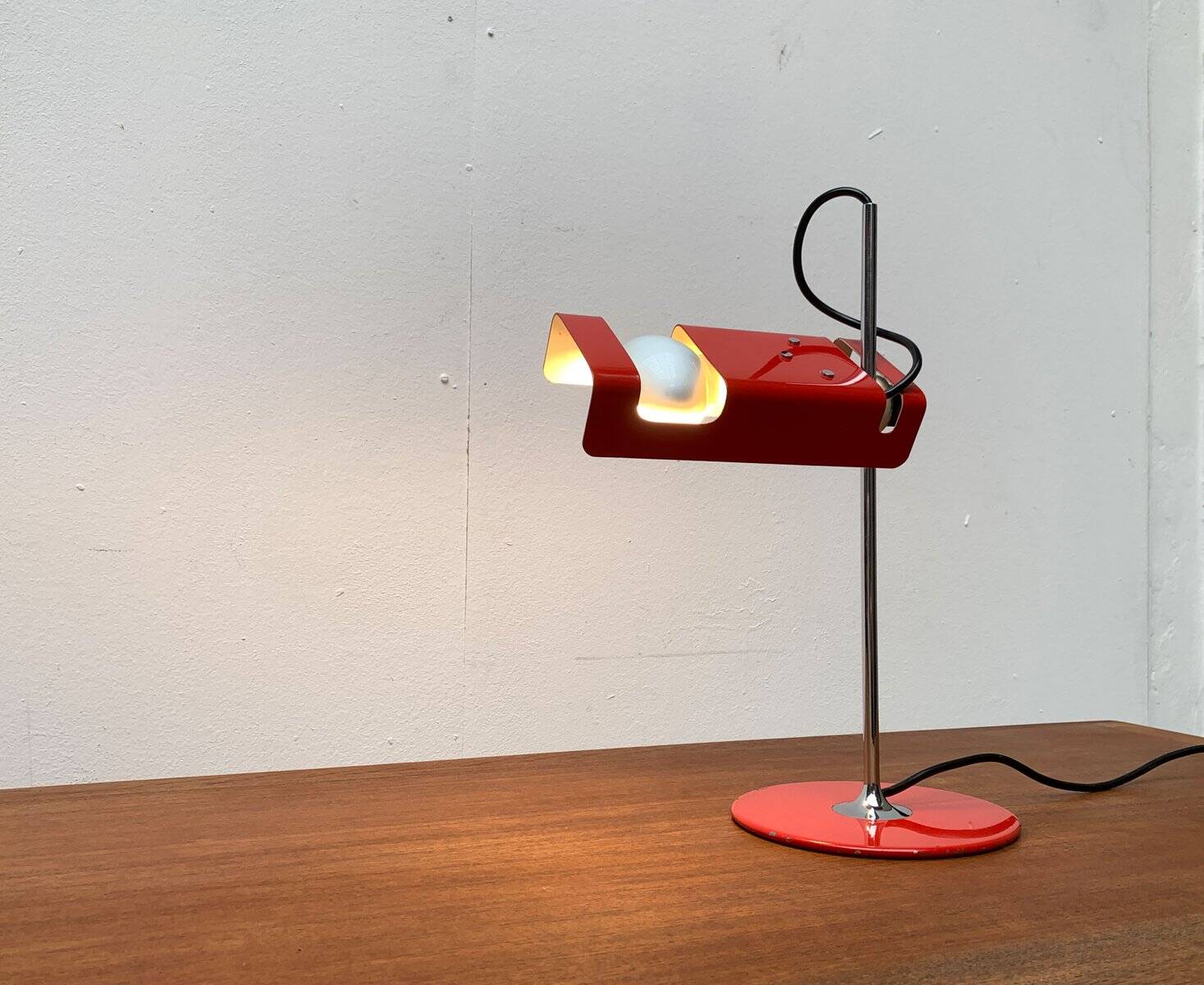 Mid-Century Italian Spider 291 Table Lamp by Joe Colombo for Oluce, 1960s