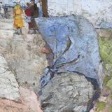Old painting 120 x 205 cm