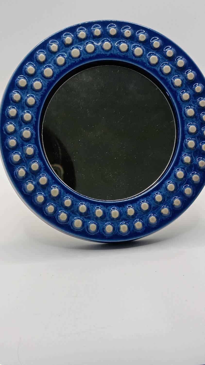 “Kuli” Ceramic Mirror by Britt Louise Sundell for Gustavsberg
