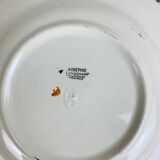 4 Longchamp iron earth soup plates, Aubépine model