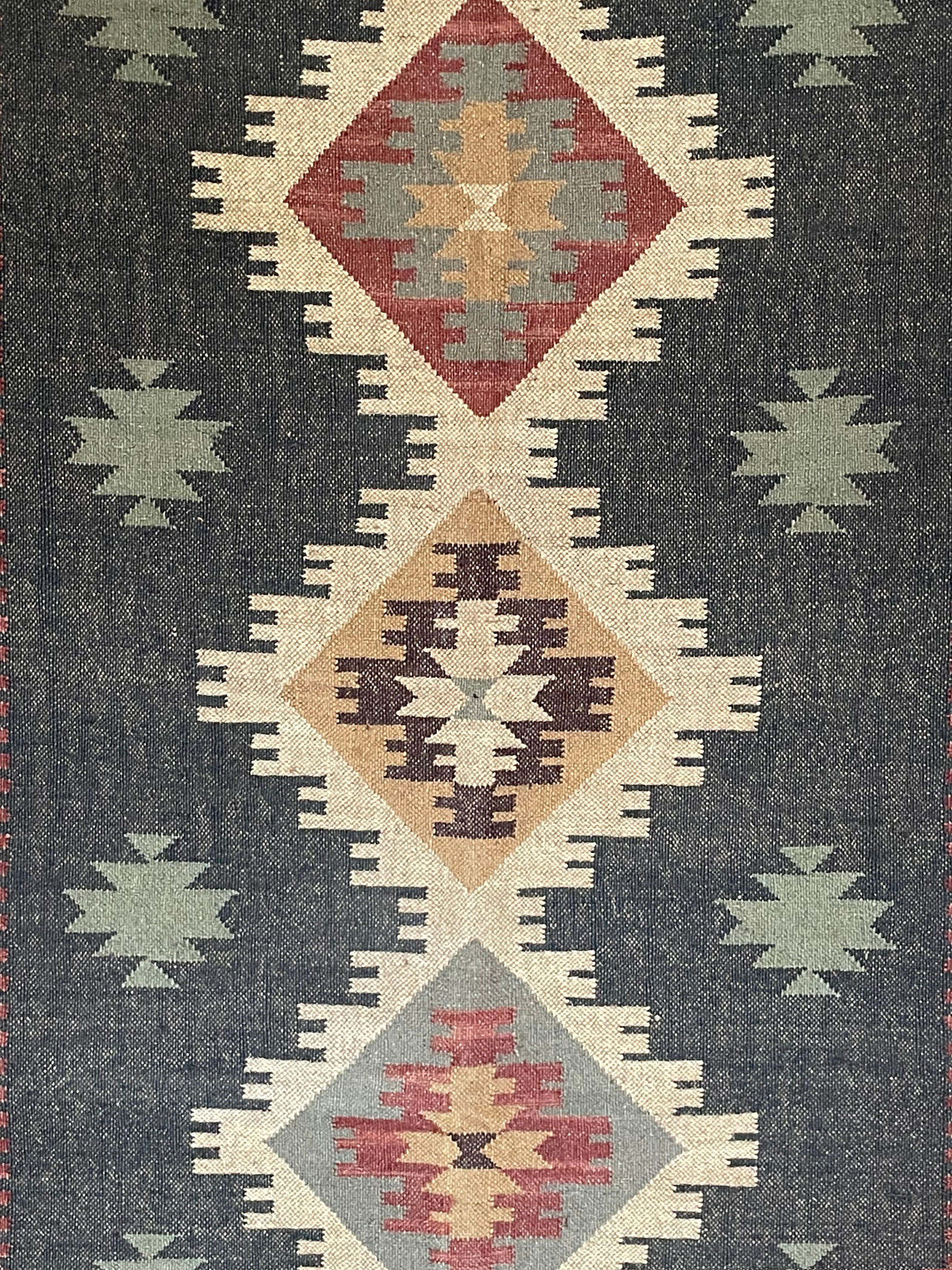 Tapis KILIM fait à la main, multicolore