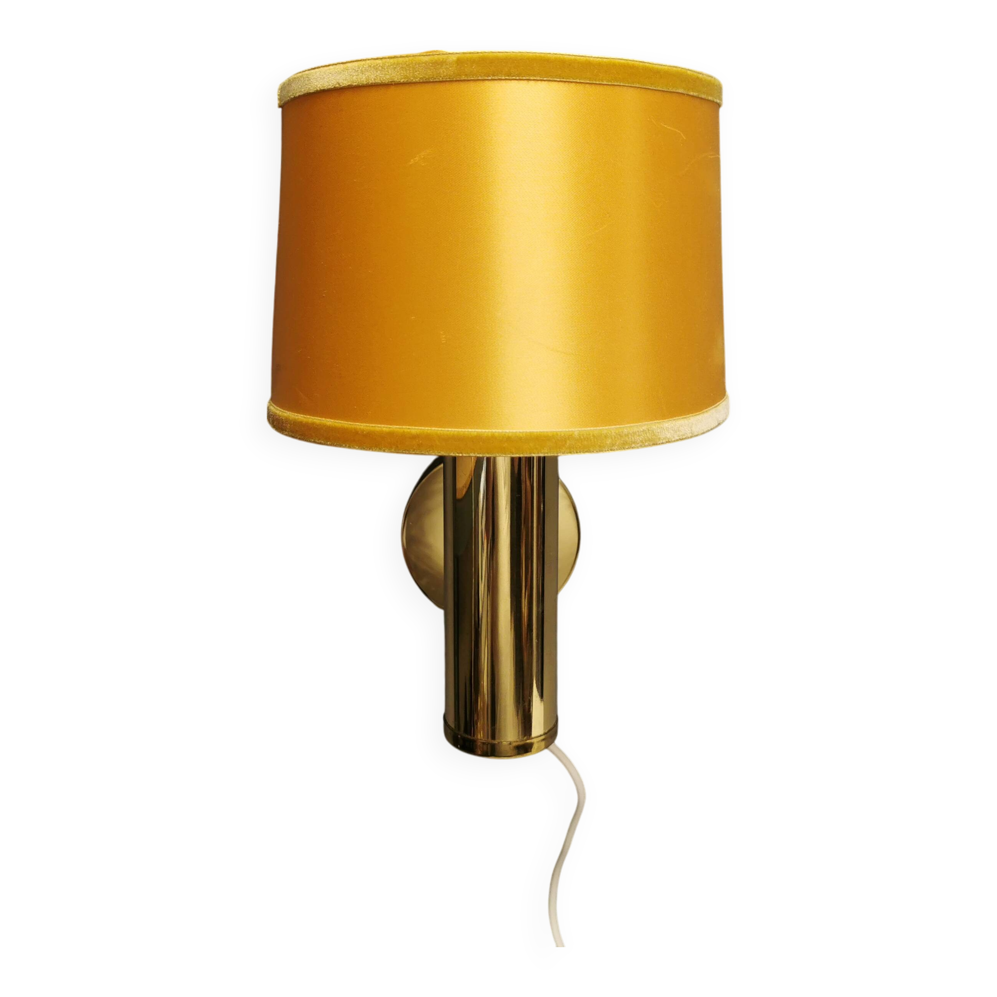 Stylish wall lamp in brass from MS lightning Denmark 1970-80s