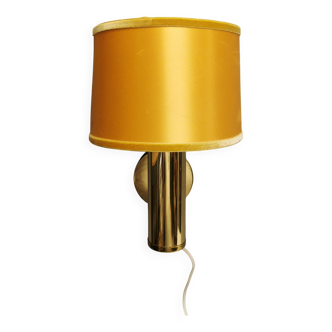 Stylish wall lamp in brass from MS lightning Denmark 1970-80s