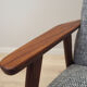 Fauteuil en acajou design danois années 1960 production: Danemark