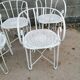 4 iron garden chairs 1900