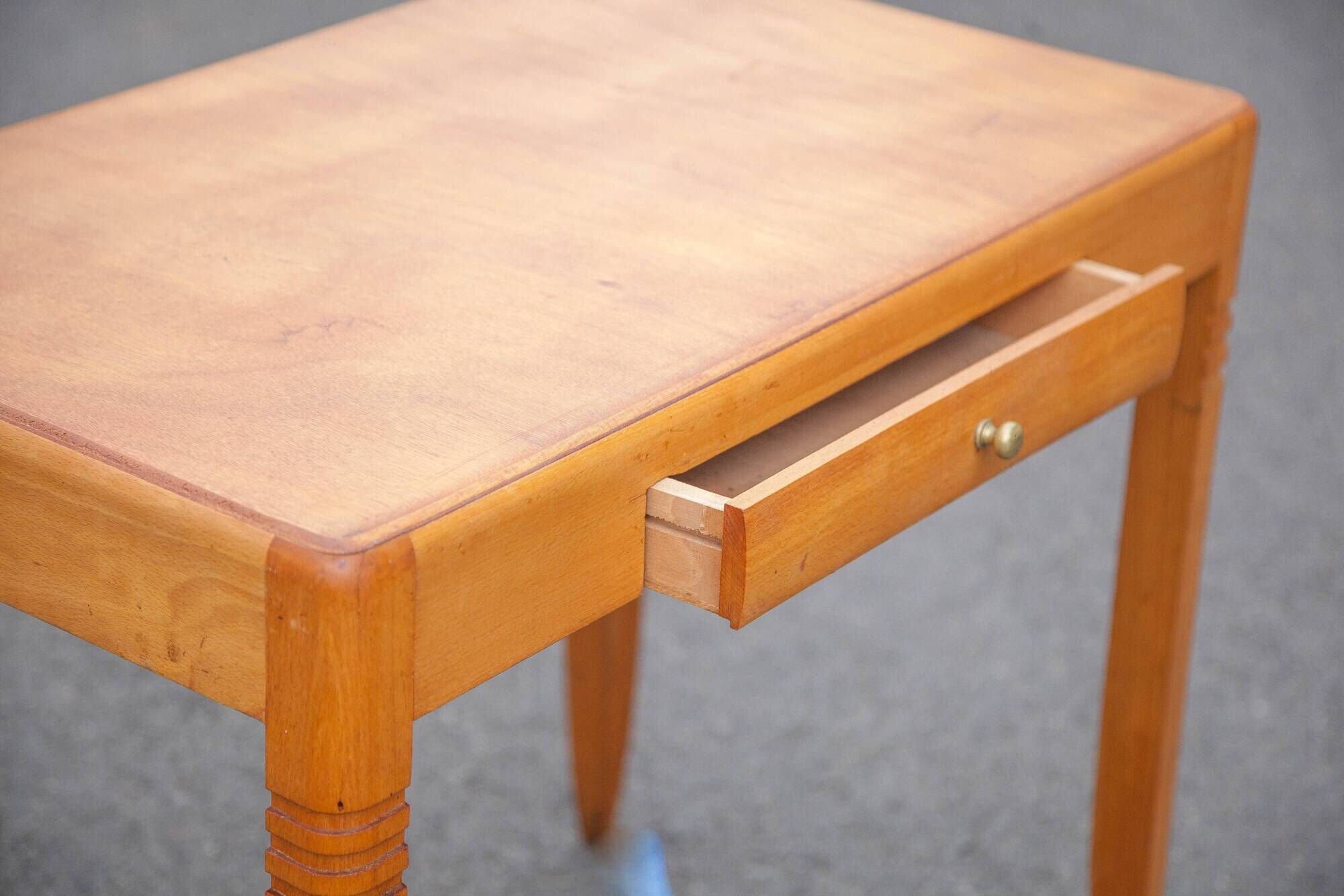 wood console, wood desk
