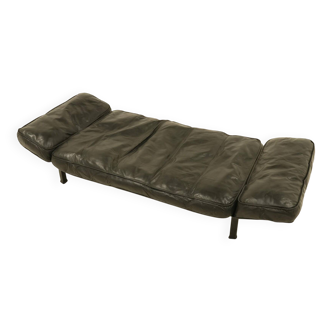 Daybed by Zanotta in black leather
