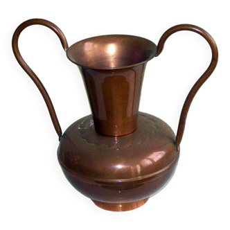 Amphora type copper pot