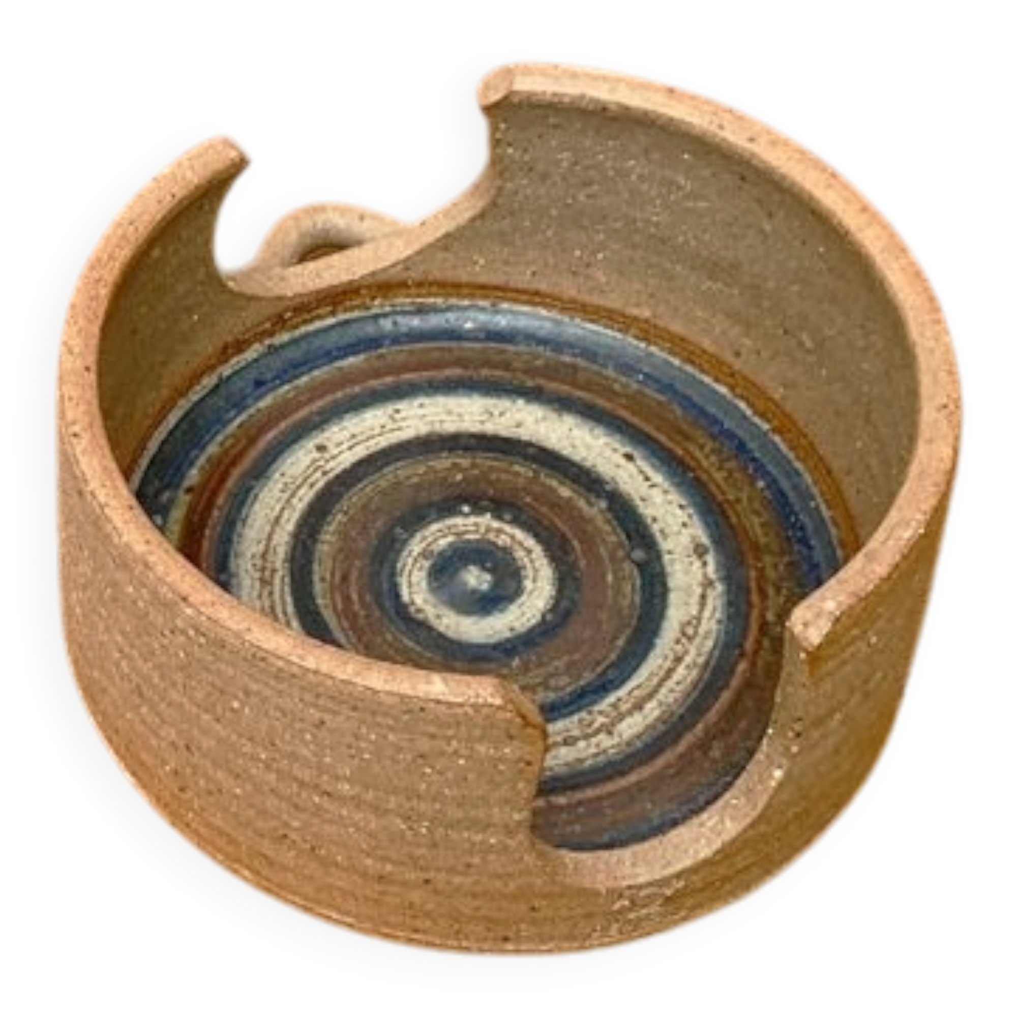 Mid-Century Danish Studio Pottery Candleholder by Kate and Klaus Friederichsen for Finke Keramik, 1970s