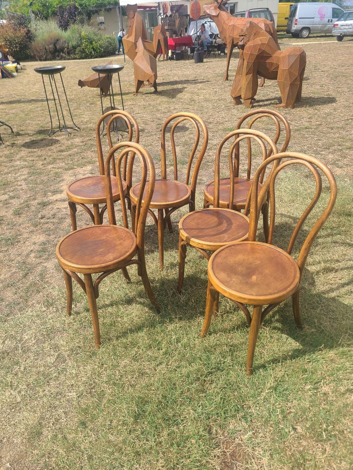 6 bentwood chairs early 20th