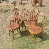 6 bentwood chairs early 20th