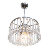 Mid-Century Italian Crystal Teardrop Chandelier, 1960s