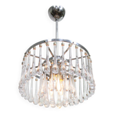Mid-Century Italian Crystal Teardrop Chandelier, 1960s