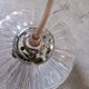Vintage molded glass pendant light