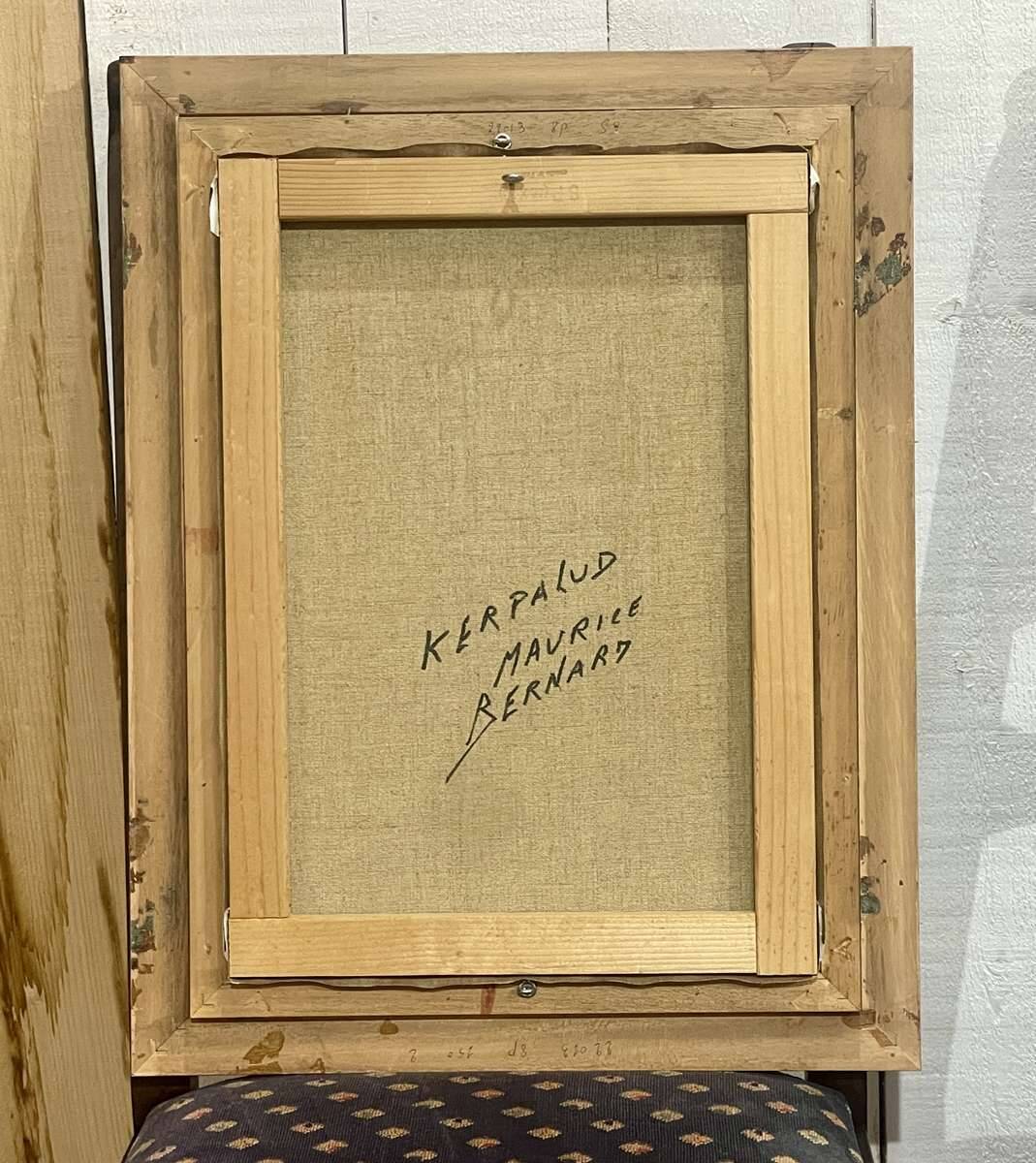 Oil on canvas by Maurice Bernard (1927-2005) Kerpalud