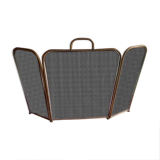 English brass fire screen circa 1900