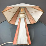 Lampe de table en pâte de verre opalescente et cloisonnée