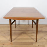 Mid-century extendable teak dining table from everest, 1960s