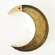 Moon or letter of sign "C" in vintage brass