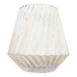Contemporary embossed crystal vase