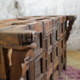 Indian wooden and iron sideboard with a central door