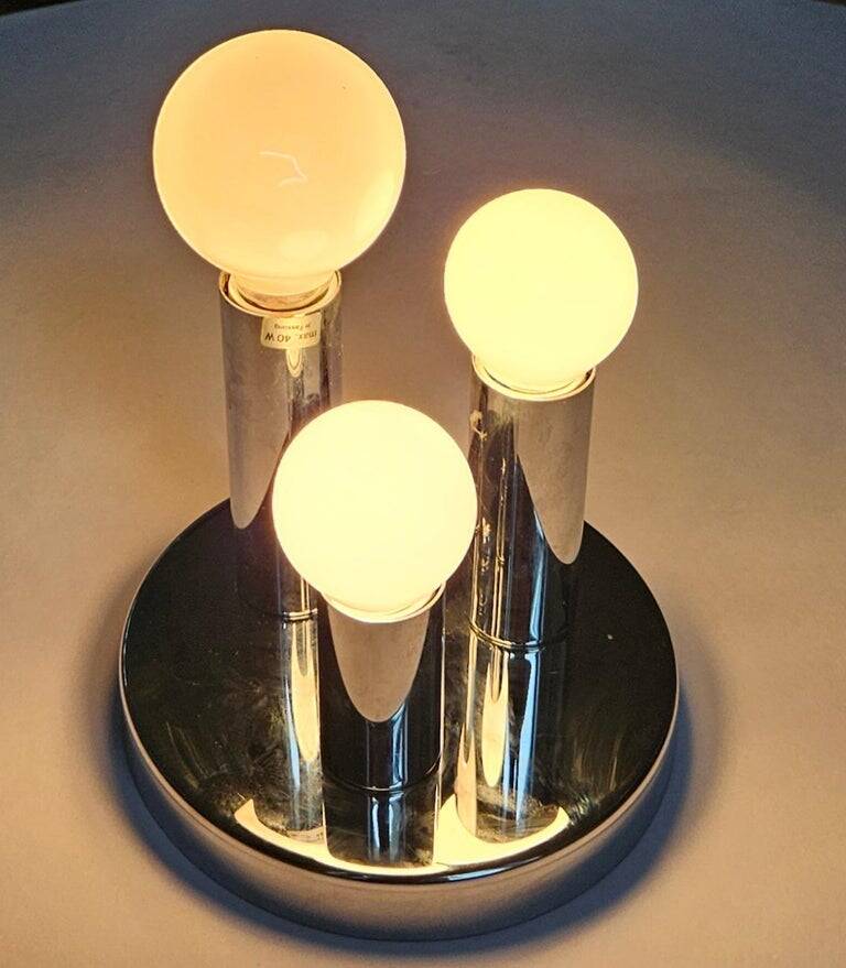 Mid-Century Modern Wall or Ceiling Lamp, Flush Mount, Sölken Leuchten, 1970