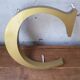 Letter signs vintage gold old