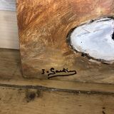 Indoor flower bouquet oil on panel