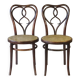 Deux chaises Thonet N°561 au catalogue USA . Vers 1925 .