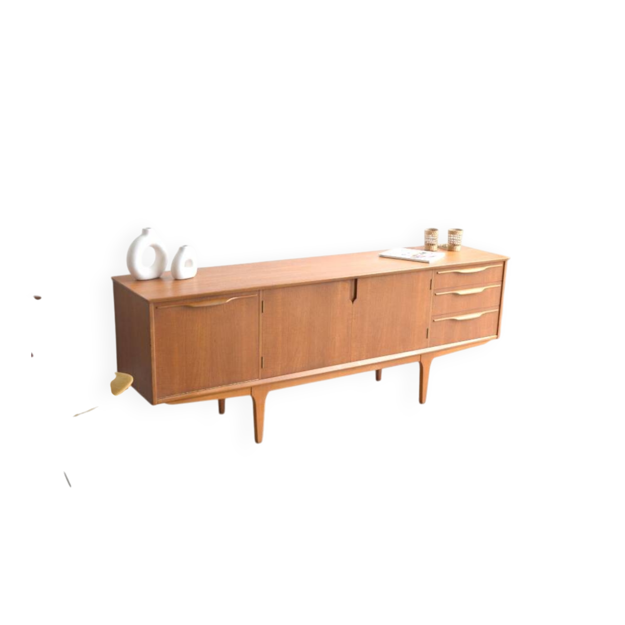 Teak sideboard by Jentique * rare model * 198 cm