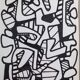 Screenprint after Jean Dubuffet framed under glass 24 cm by 31 cm