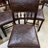 Mot de 6 chaises Henri II