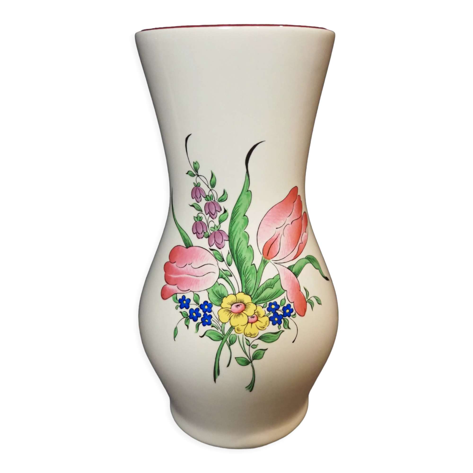 Vase 'small' Louis XV numbered collection reverbere earthenware Lunéville France KG
