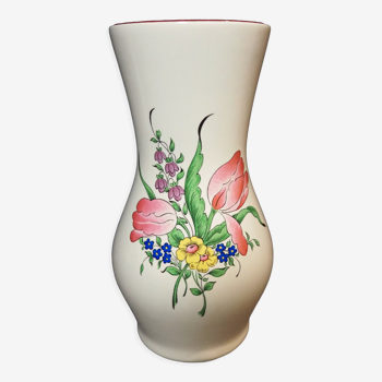 Vase ‘petit’ Louis XV numéroté collection reverbere faïence Lunéville France KG