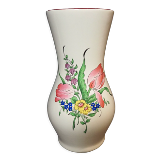 Vase ‘petit’ Louis XV numéroté collection reverbere faïence Lunéville France KG